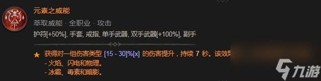 《暗黑破壞神4》元素之威能具體介紹