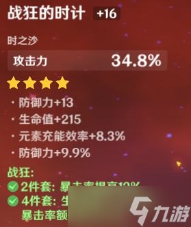 《原神》可莉圣遺物套裝推薦