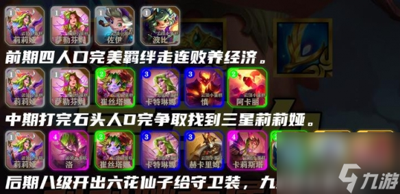 金铲铲之战高马力莉莉娅阵容攻略