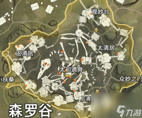永劫无间手游森罗谷金堆绿堆位置一览