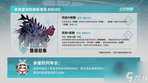《雷索納斯》「虛演刻錄」新增BOSS：昏惡巨象
