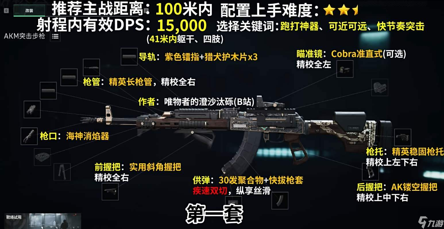 三角洲行動AKM配槍改裝攻略