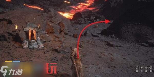 黑神话悟空火焰山打坐蒲团在哪 第五回火焰山打坐蒲团位置详情