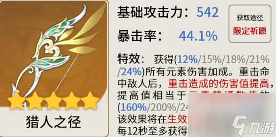 原神夜蘭武器用獵人之徑怎么樣原神夜蘭與獵人之徑武器優(yōu)勢分析