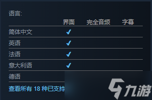 《万物皆可赛车》支持语言介绍