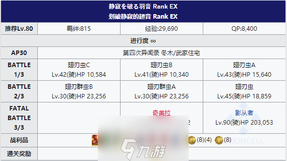 FGOFZ复刻武家住宅配置攻略 自由本住宅掉落表详解