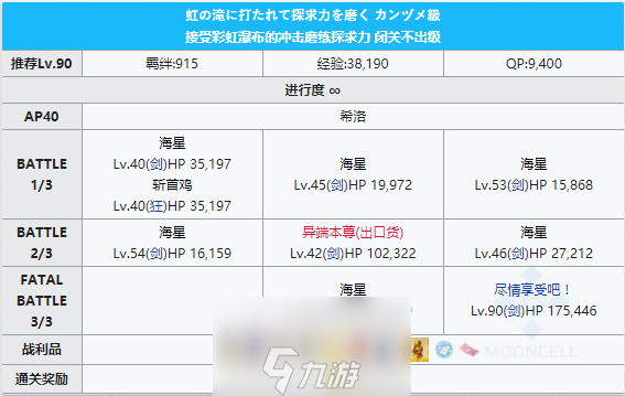 FGO泳裝三期希洛配置攻略 希洛自由本配置掉落詳解