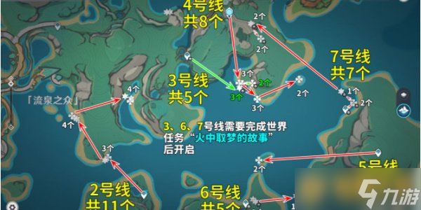 《原神》5.0浪沫羽鰓最佳采集路線分享