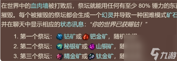 泰拉瑞亞祭壇敲破的用處