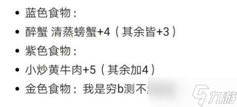 《天涯明月刀手游》郝厨子好感食物汇总
