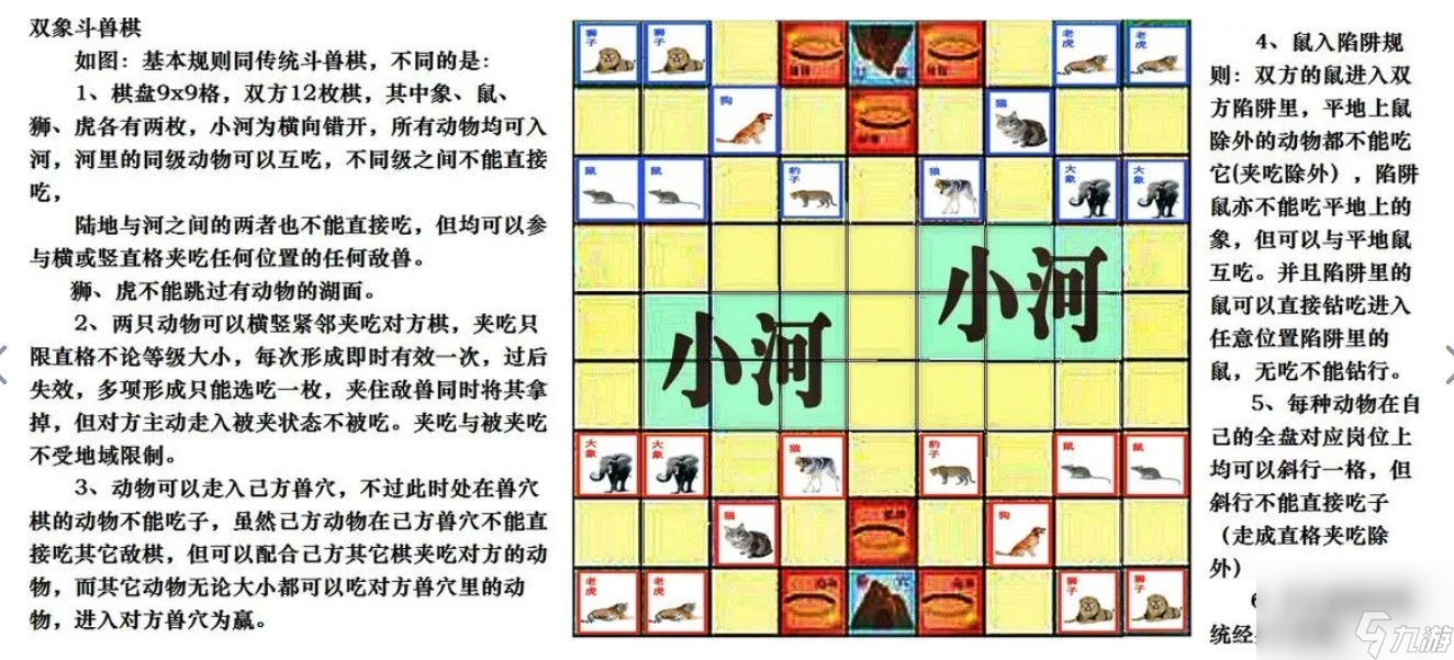 斗兽棋的基本规则一览