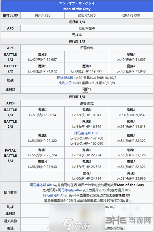 FGO永久凍土帝國第十三節(jié)配置攻略 2.1章13-1敵人打法介紹