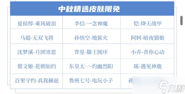 王者荣耀2024年中秋节活动奖励是什么