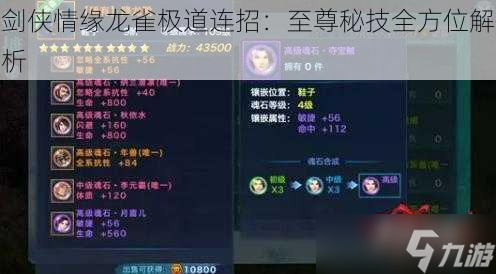 劍俠情緣龍雀極道連招：至尊秘技全方位解析