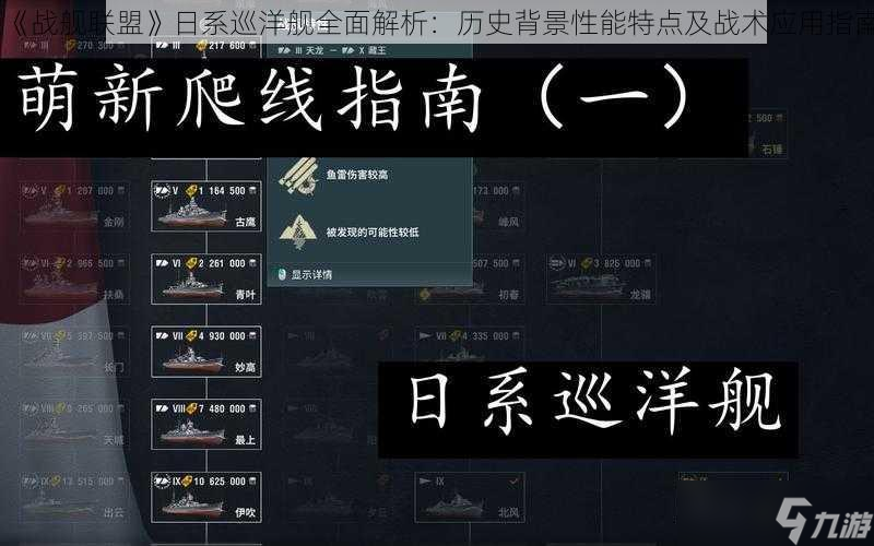 《战舰联盟》日系巡洋舰全面解析 历史背景性能特点及战术应用指南