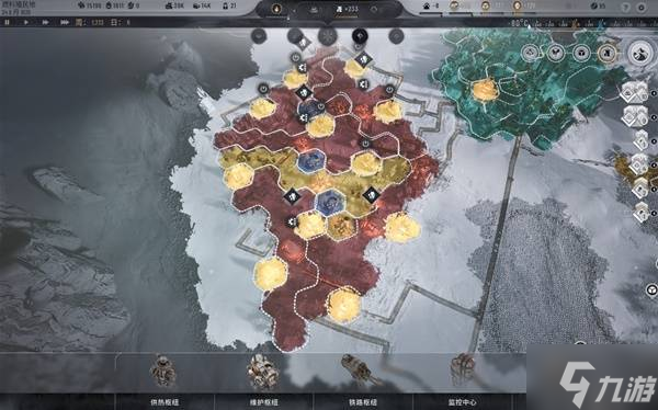  Screenshot of recommended diamond layout of low heat industry in Ice and Steam Age 2