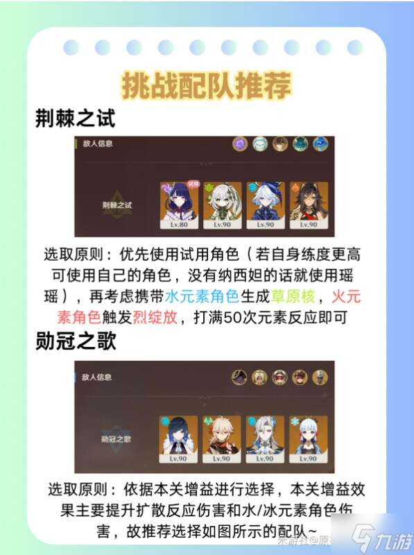 原神荆棘与勋冠1-3关攻略总汇 荆棘与勋冠活动全通关攻略