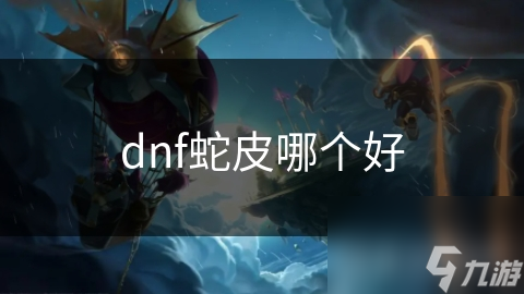 dnf蛇皮哪个好截图