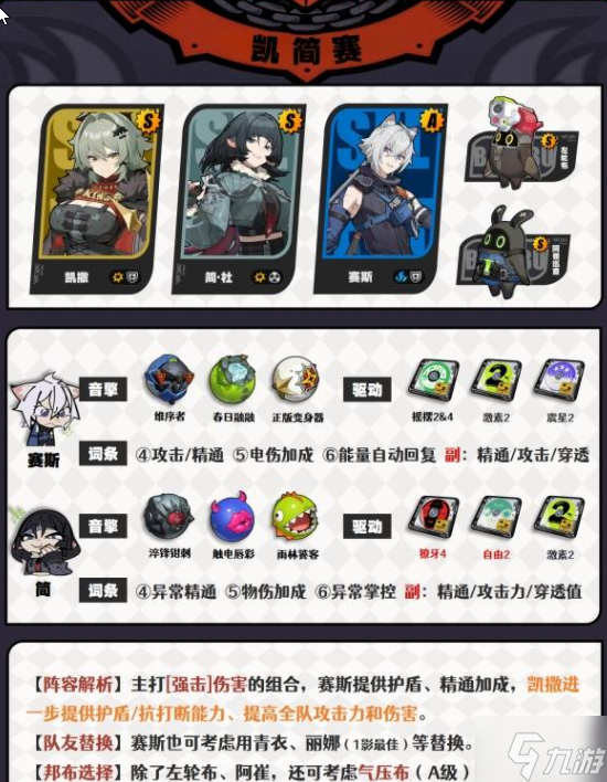 絕區(qū)零凱撒配隊攻略 凱撒最強配隊推薦