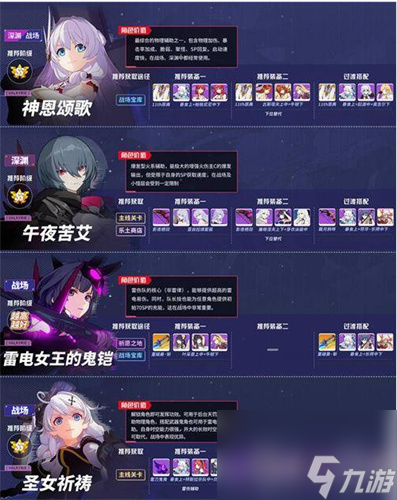 崩坏3女武神排名一览