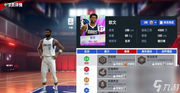 NBA巅峰对决欧文怎么样 NBA巅峰对决欧文角色介绍