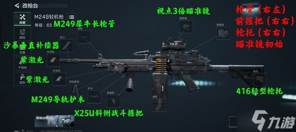 《三角洲行動》M249配件及使用技巧分享 M249好用嗎