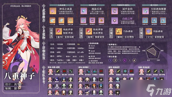 原神七七圣遗物武器阵容怎么搭配 原神七七圣遗物搭配武器阵容推荐攻略