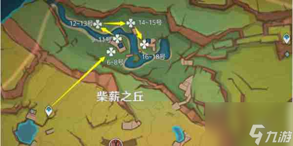 《原神》灼灼彩菊采集路線一覽