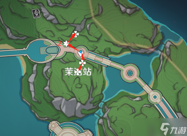 原神虹彩薔薇采集路線