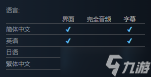 《邪神的遺產(chǎn)》支持語(yǔ)言介紹