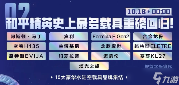 和平精英2024刺激之夜返場載具一共有幾個