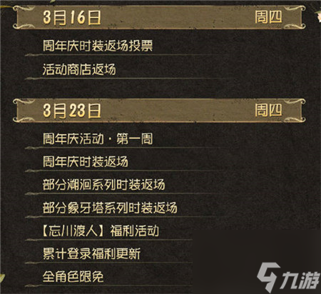 第五人格五周年返场皮肤有哪些-第五人格五周年返场皮肤汇总
