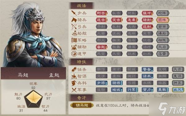 《三国志8重制版》武将排名TOP20 武将五维属性数据一览
