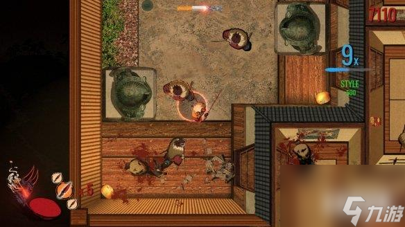 俯视角高速动作游戏《疯狂武士》上线Steam 10月发售