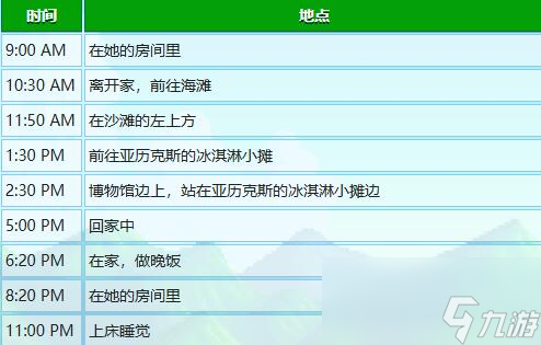 星露谷物語海莉行程表一覽
