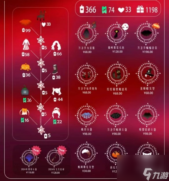 光遇万圣节返场外观一览2024