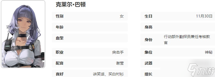 《异象回声》克莱尔巴顿技能介绍