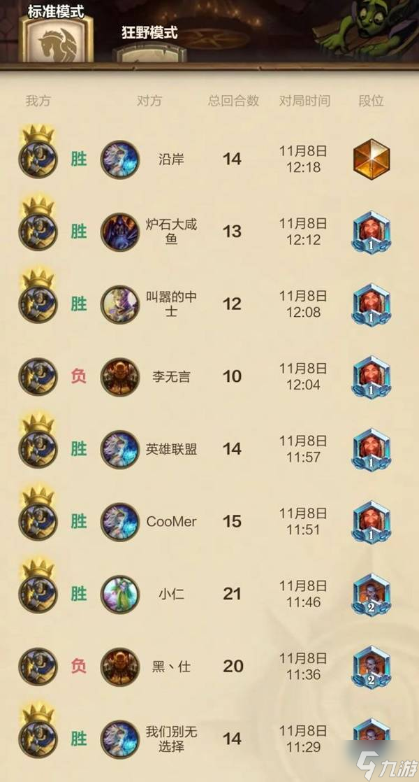 《炉石传说》标准模式决斗骑卡组分享