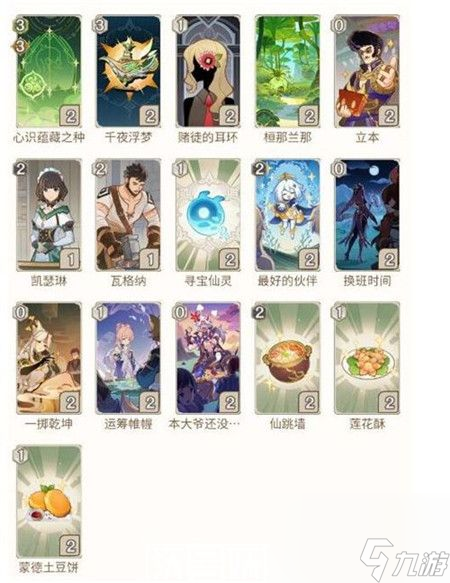 原神納西妲三色反應隊卡組怎么搭配-原神納西妲三色反應隊卡組搭配攻略
