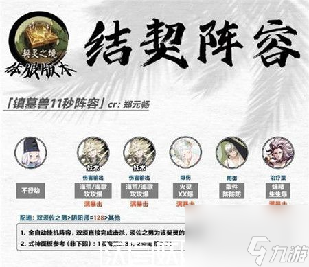 陰陽師契靈結(jié)契陣容怎么搭配-陰陽師契靈結(jié)契陣容推薦大全攻略