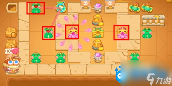 《保卫萝卜4》法老归来第110关通关攻略