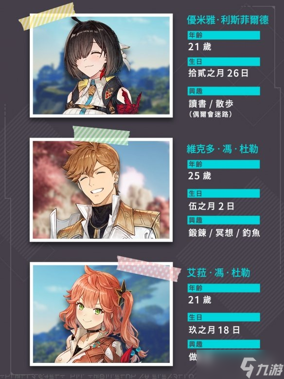 《优米雅的炼金工房》新情报！角色生日&爱好大公开