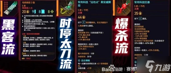 《赛博朋克2077》强力流派搭配推荐