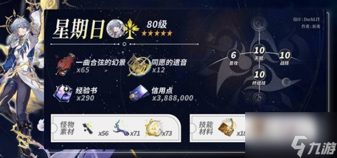 崩坏星穹铁道星期日突破材料有什么 崩坏星穹铁道星期日突破材料所需一览
