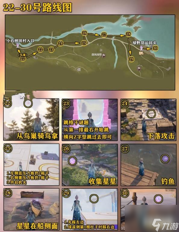 无限暖暖微风绿野奇想星全收集攻略 微风绿野奇想星位置大全