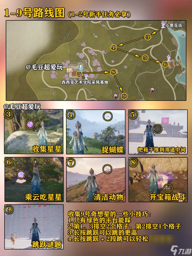 《無限暖暖》微風(fēng)綠野奇想星位置大全