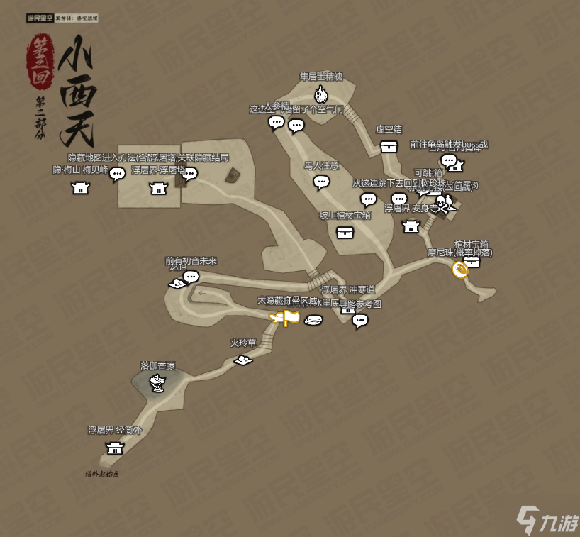 黑神话悟空新地图总汇 版本更新全区域地图路线图