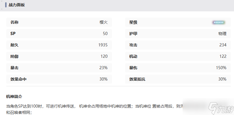 《交錯(cuò)戰(zhàn)線》櫻火機(jī)甲技能介紹