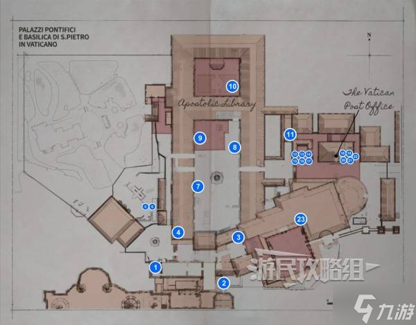 《夺宝奇兵古老之圈》梵蒂冈全收集地图 梵蒂冈地图点位一览