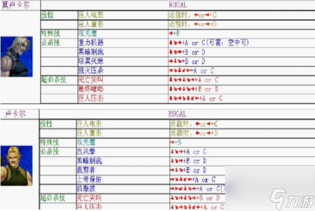 拳皇招式怎么放